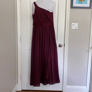 Vera Wang one shoulder bridesmaid / prom dress